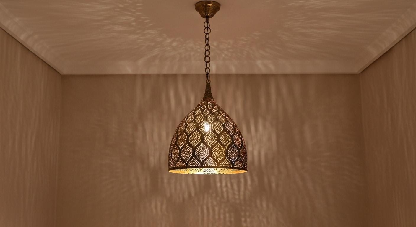 Handcrafted Moroccan brass pendant light , Handmade Hanging Lamp , Pendant Brass Light , Pendant Lighting ,Moroccan Light Fixtures
