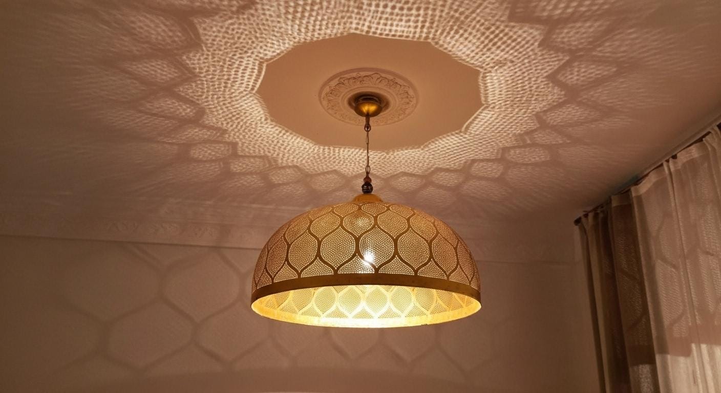 Handmade Moroccan Brass Pendant Light - Home Decor Lighting