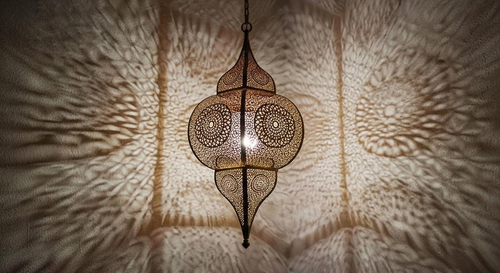 Handcrafted Moroccan brass pendant light , Handmade Hanging Lamp , Pendant Brass Light , Pendant Lighting ,Moroccan Light Fixtures