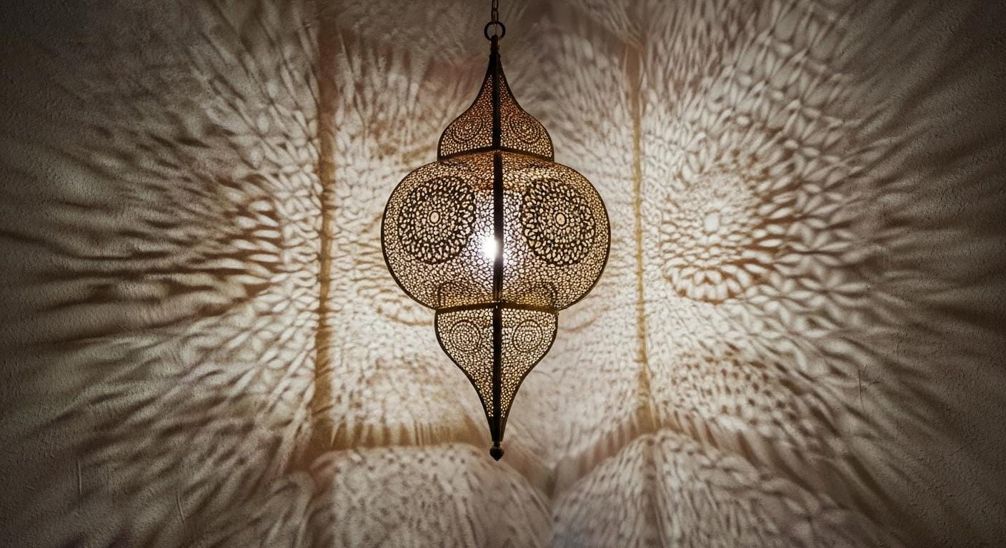 Handcrafted Moroccan brass pendant light , Handmade Hanging Lamp , Pendant Brass Light , Pendant Lighting ,Moroccan Light Fixtures