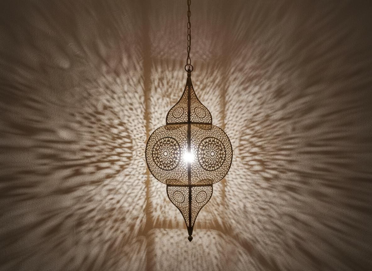 Handcrafted Moroccan brass pendant light , Handmade Hanging Lamp , Pendant Brass Light , Pendant Lighting ,Moroccan Light Fixtures