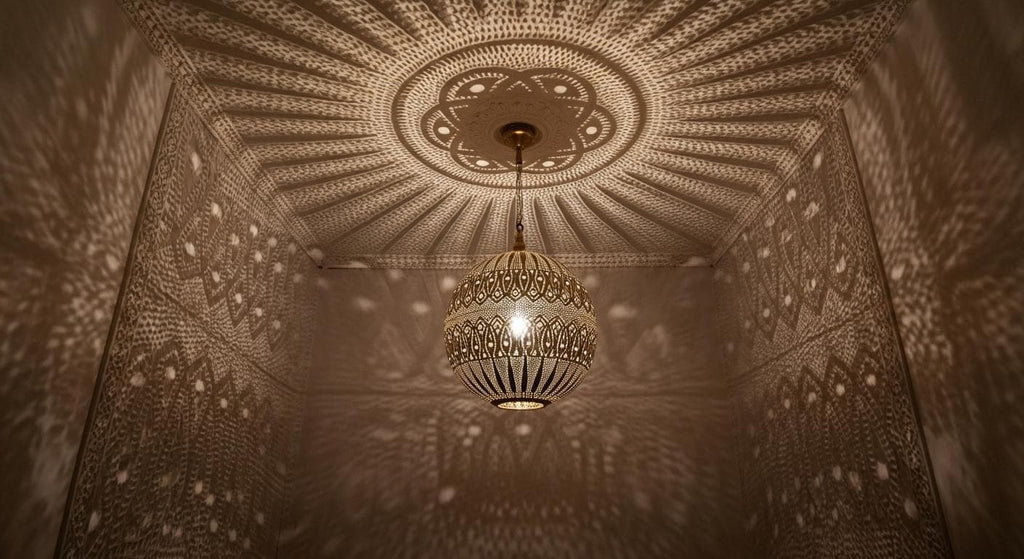 Brass Handmade Moroccan Pendant Light,Moroccan Metal Lamp , Boho Lighting ,Lampshades Lighting New Home Decor Lighting,Decorative Chandelier