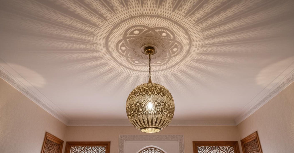 Brass Handmade Moroccan Pendant Light,Moroccan Metal Lamp , Boho Lighting ,Lampshades Lighting New Home Decor Lighting,Decorative Chandelier