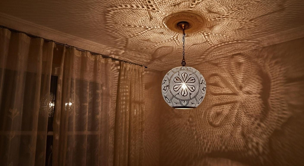 Moroccan Brass Pendant Light, Moroccan Ceiling Chandelier, Boho Lighting, Lampshades Lighting New Home Decor Lighting, Decorative Chandelier