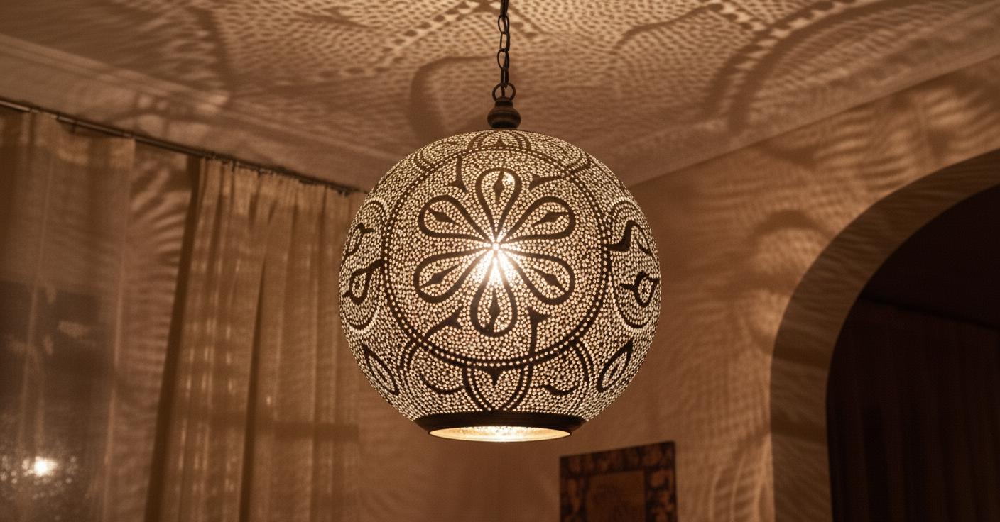 Moroccan Brass Pendant Light, Moroccan Ceiling Chandelier, Boho Lighting, Lampshades Lighting New Home Decor Lighting, Decorative Chandelier