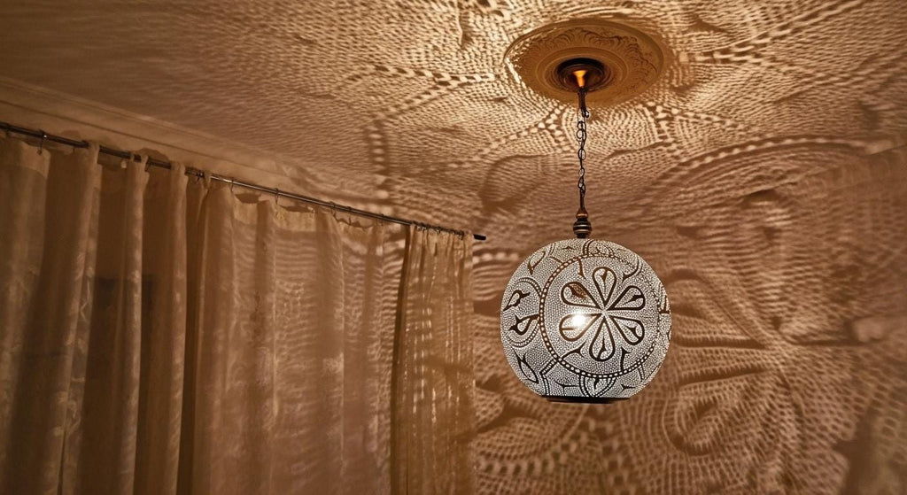 Moroccan Brass Pendant Light, Moroccan Ceiling Chandelier, Boho Lighting, Lampshades Lighting New Home Decor Lighting, Decorative Chandelier