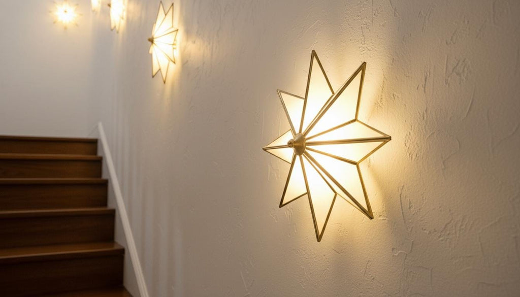 Handmade Moroccan Milk Glass Wall Light – Bronze Brass Chandelier – Glass Moroccan Wall Sconce –  Geometric Design Boho Hallway Lighting