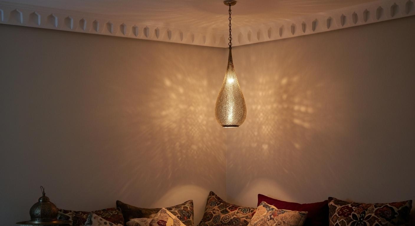 Moroccan Brass Pendant Lamp, Pendant Lamp, Brass Pendant Lamp, Light Fixtures, Pendant Lighting, Simple Moroccan Pendant Lamp
