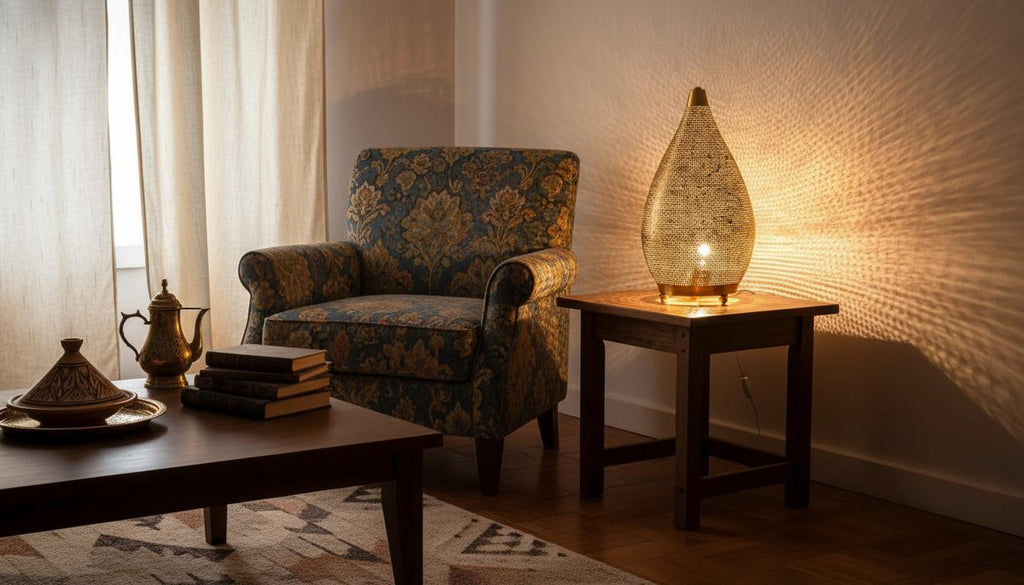 Moroccan Brass Table Lamp,Handmade brass table Light Shade , table light ,Moroccan Table Lamp Moroccan Copper Table Lamp