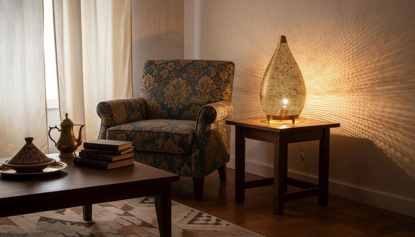 Moroccan Brass Table Lamp,Handmade brass table Light Shade , table light ,Moroccan Table Lamp Moroccan Copper Table Lamp