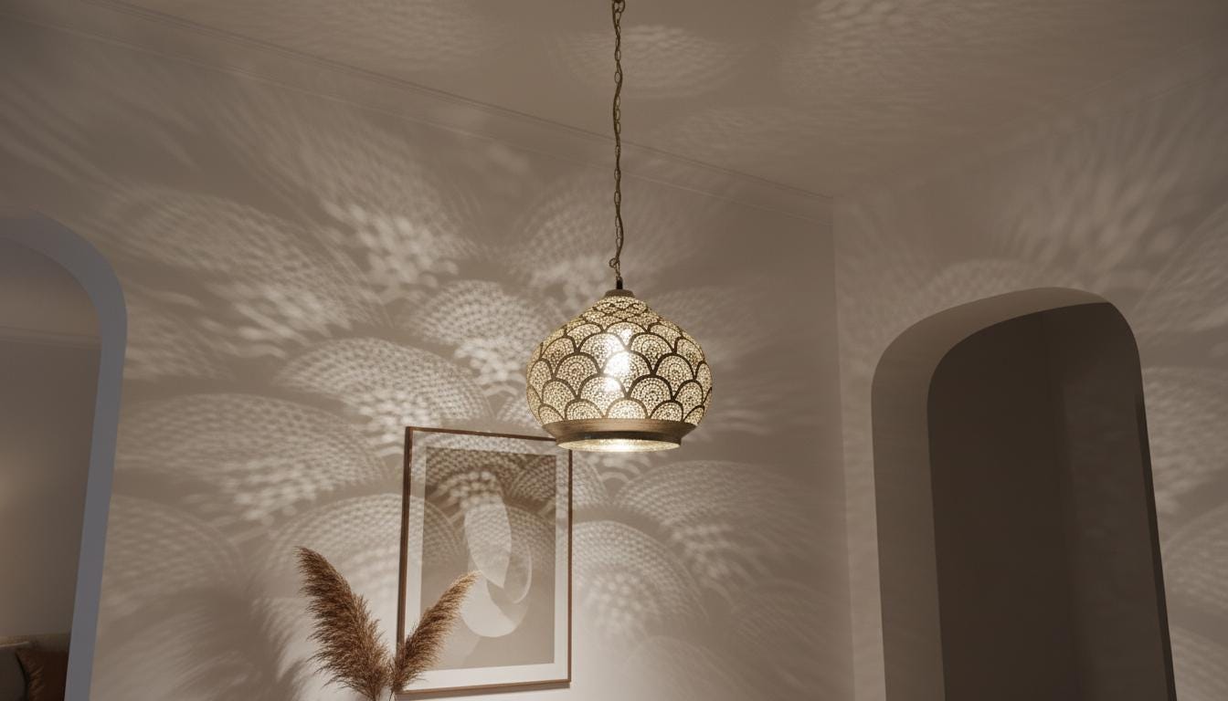 Moroccan Pendant Light,Moroccan Light Fixtures , Hanging Lamp , Lampshades Lighting New Home Decor Lighting ,Rustic Living Room Lighting