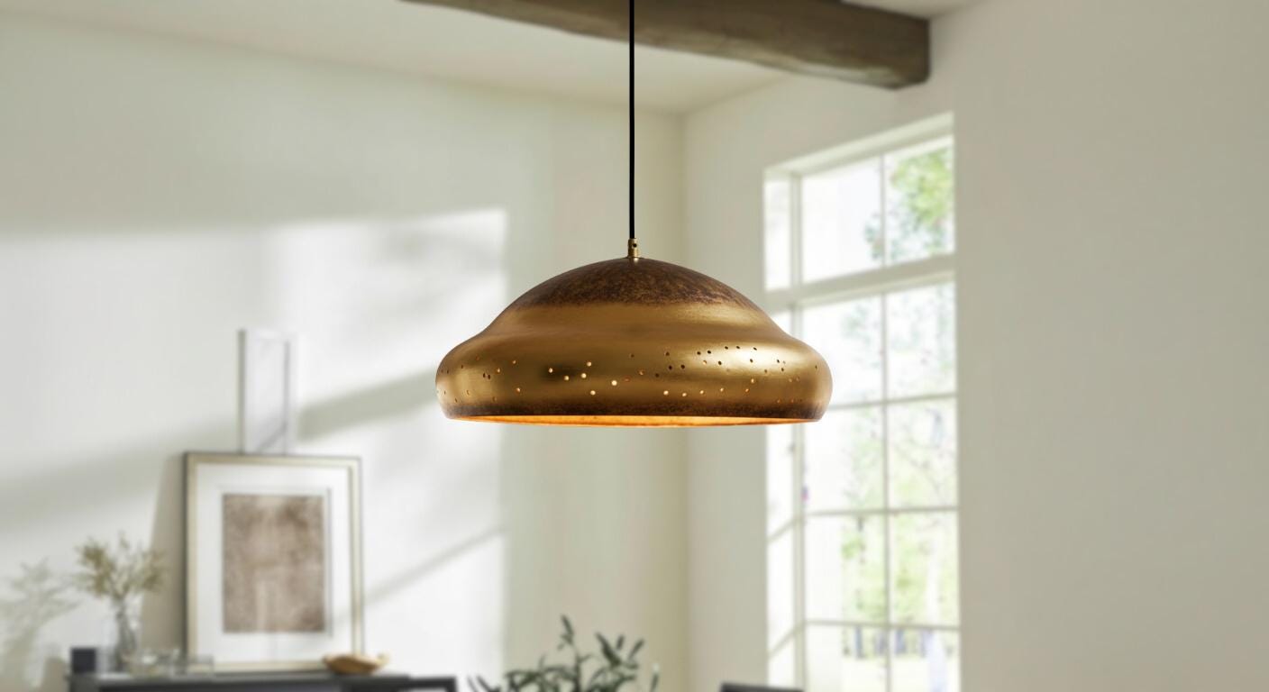 Copper Dome Pendant Lamp ,Boho Lighting , Oxidized Copper Light ,Ceiling Pendant Lamp, Light Fixtures,Rustic Chandelier,Farmhouse Chandelier
