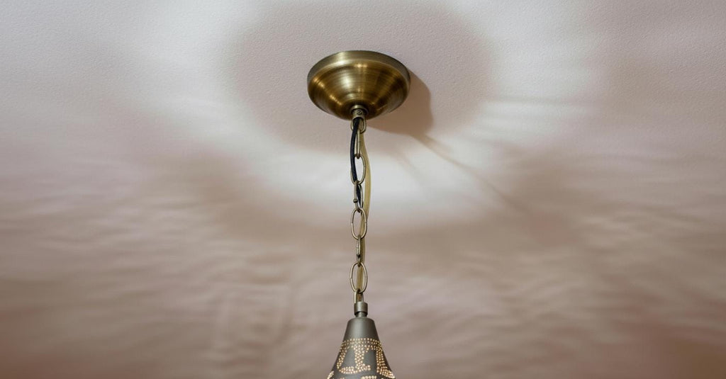 Handmade Moroccan Brass Pendant Light– Dome Hanging Ceiling Light Handmade by Artisans –  Moroccan handmade design –pendant lamps