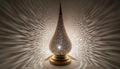Handmade Moroccan Brass Table Lamp: Art Deco Night Light
