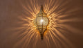 Handmade Moroccan Brass Wall Sconce Ambient Light,Arabesque Wall Light | Solid Copper Wall Scone Lamp Shade ,Moroccan Light Fixture,