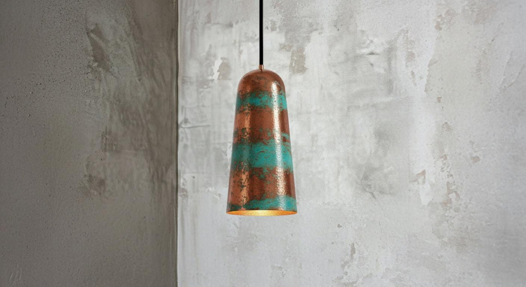 Set of Three Handmade Copper Pendant Light, Aged Industrial Lighting Fixture,Handmade Dome Ceiling Lamp for Rustic Farmhouse Kitchen Island