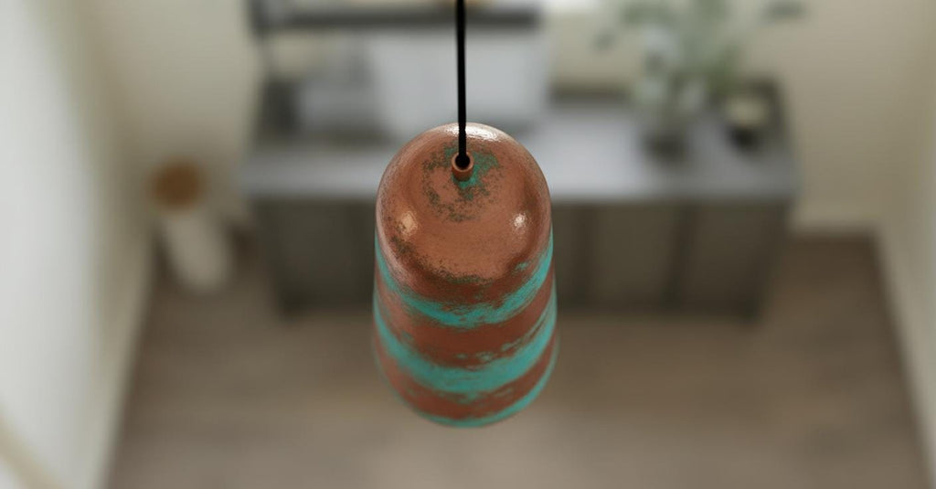 Set of Three Handmade Copper Pendant Light, Aged Industrial Lighting Fixture,Handmade Dome Ceiling Lamp for Rustic Farmhouse Kitchen Island