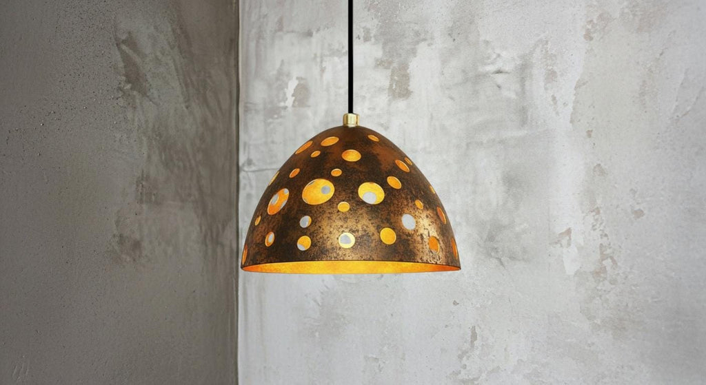 Antique Bronze Pendant Dome Light,Copper Dome Pendant Light, Kitchen Island Lighting,Farmhouse Ceiling Lamp Fixture,Moroccan Artisan Fixture