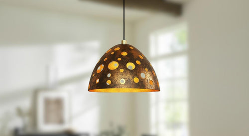 Antique Bronze Pendant Dome Light,Copper Dome Pendant Light, Kitchen Island Lighting,Farmhouse Ceiling Lamp Fixture,Moroccan Artisan Fixture