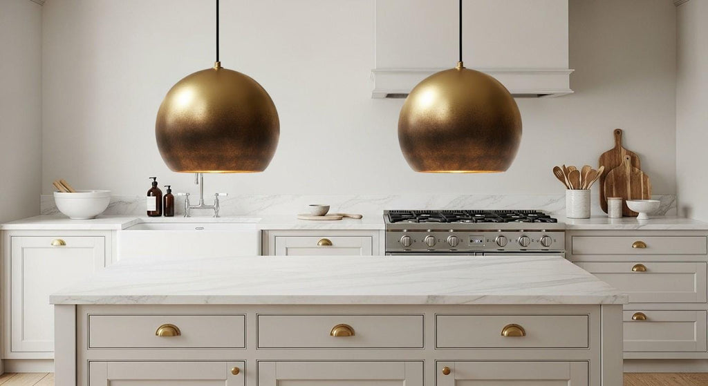 Hammered Copper Dome Pendant Light: Moroccan Boho Ceiling Lamp