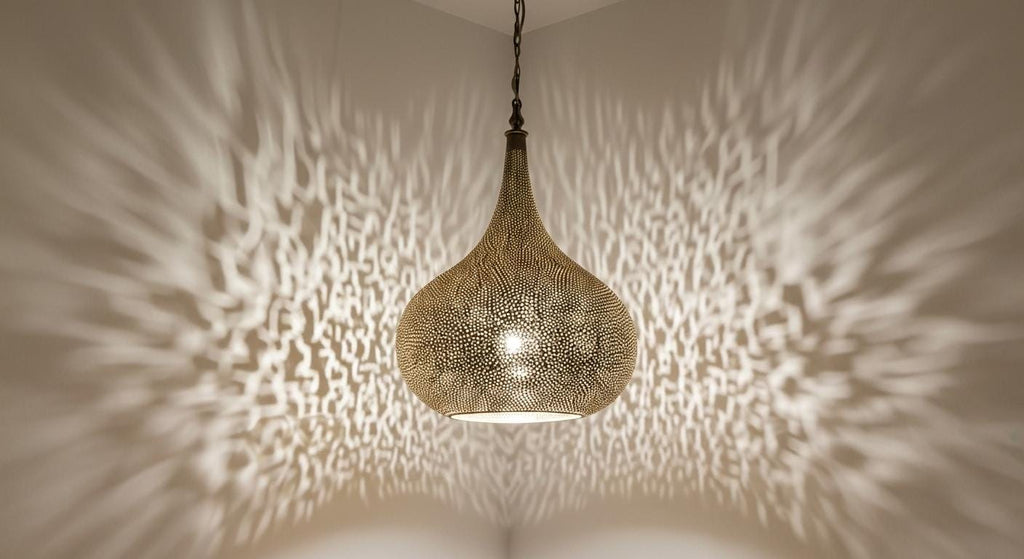 Moroccan Brass Pendant Light , Moroccan Light Fixtures , Simple Moroccan Hanging Lamp ,Moroccan handmade design , Moroccan Chandelier