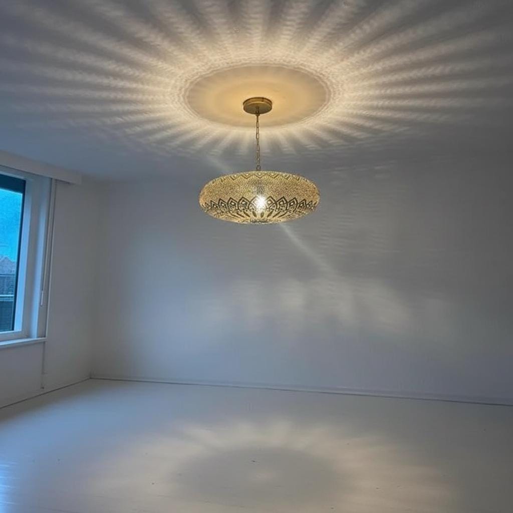Handmade Moroccan Brass Pendant Light , Pendant Lighting , Simple Moroccan Pendant Lamp ,Handmade light fixture, Ceiling chandelier
