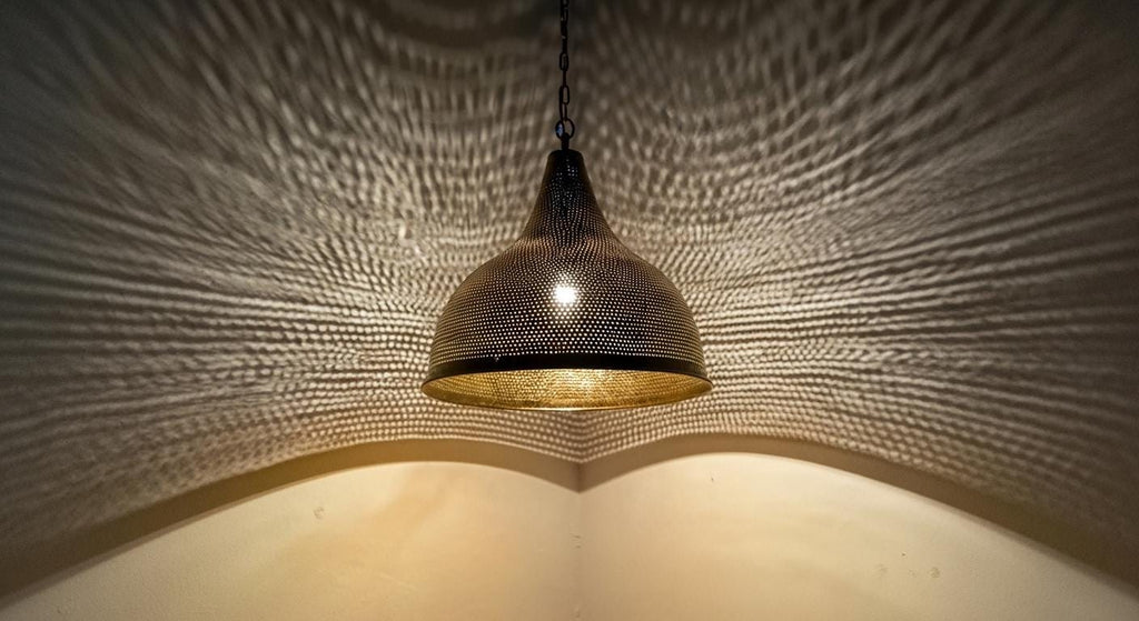 Brass Moroccan Pendant Light, Moroccan handmade design, pendant lamps , Brass Dining Lampshade , Moroccan Lamp , Hammerd Brass Lamp