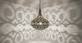 Handmade Moroccan Brass Pendant Light: Large Dome with Intricate Patterns