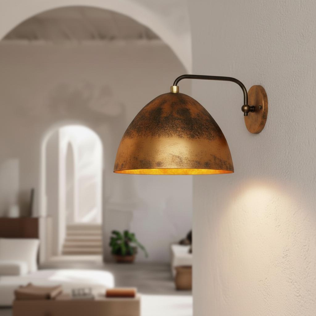 Handmade Hammered Copper Wall Sconce -Traditional Bronze Wall Lamps -Wall Sconce Brass -Handmade Moroccan Brass Wall Sconce -Rustic Lighting