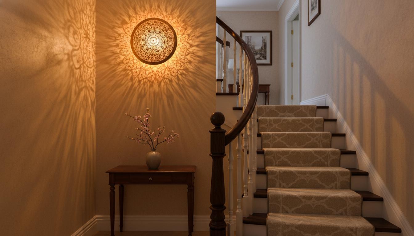 Handmade Wall Light Moroccan Wall Sconce - Handmade Brass Light - Geometric Pattern – Home Decor Lighting -Wall Lamp Shade,Boho Lighting