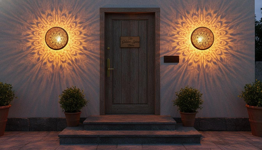 Handmade Wall Light Moroccan Wall Sconce - Handmade Brass Light - Geometric Pattern – Home Decor Lighting -Wall Lamp Shade,Boho Lighting