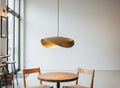 Hammered Brass Pendant Light: Moroccan Gold Leaf Handmade Fixture