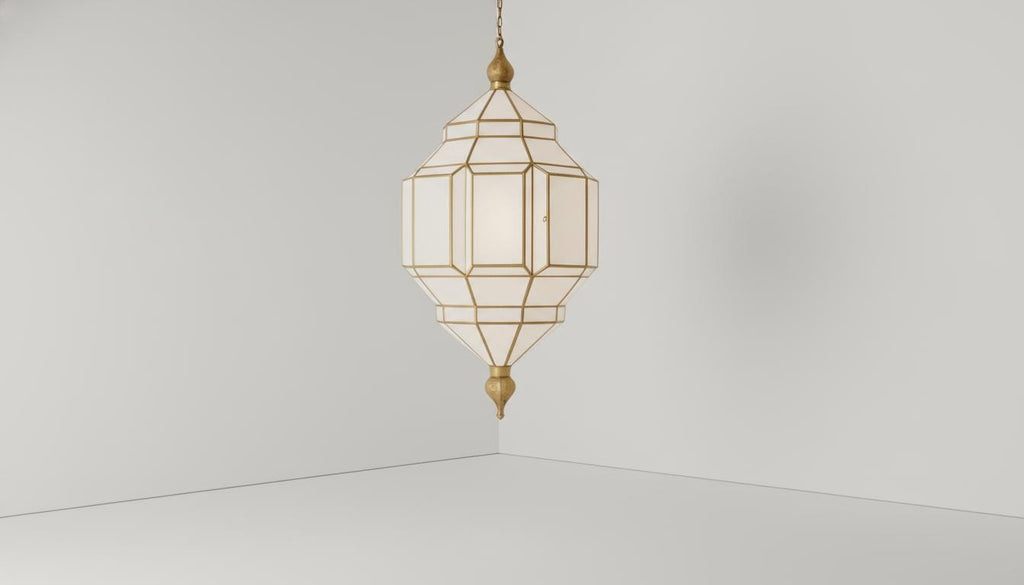 Handmade Moroccan Milk Glass Pendant Light,Bronze Brass Chandelier Moroccan lighting style Elegance suspension light,Moorish Ceiling Lamp