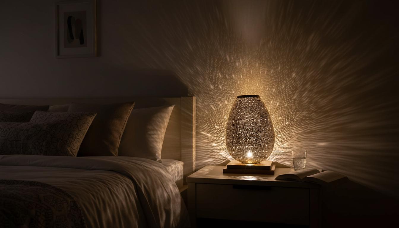 Handmade Moroccan Brass Table Lamp, Art Deco Night Light ,Moroccan table lamp in brass ,Moroccan Floor Lamp , Boho Bedroom Night Light