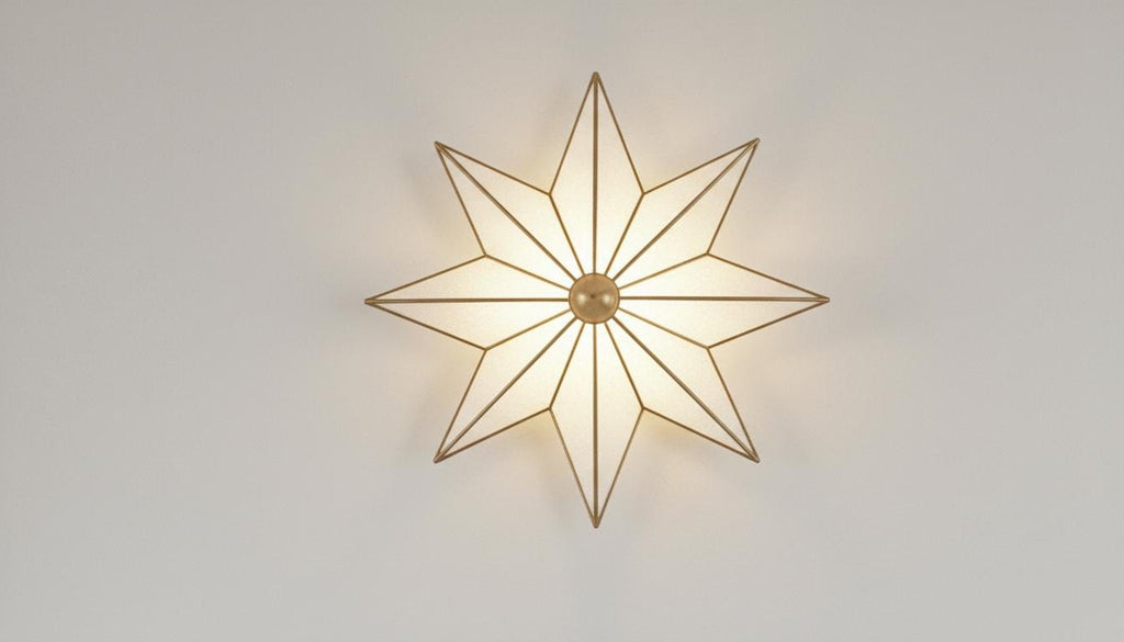 Handmade Moroccan Milk Glass Wall Light – Bronze Brass Chandelier – Glass Moroccan Wall Sconce –  Geometric Design Boho Hallway Lighting