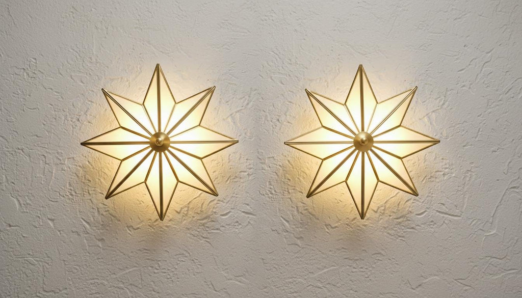 Handmade Moroccan Milk Glass Wall Light – Bronze Brass Chandelier – Glass Moroccan Wall Sconce –  Geometric Design Boho Hallway Lighting
