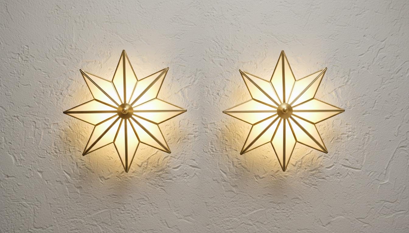 Handmade Moroccan Milk Glass Wall Light – Bronze Brass Chandelier – Glass Moroccan Wall Sconce –  Geometric Design Boho Hallway Lighting