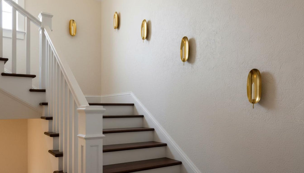 Handmade Moroccan Brass Wall Sconce: Gold Leaf Accent, Boho Lighting
