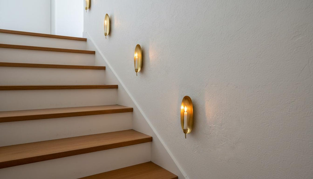 Handmade Moroccan Brass Wall Sconce: Gold Leaf Accent, Boho Lighting