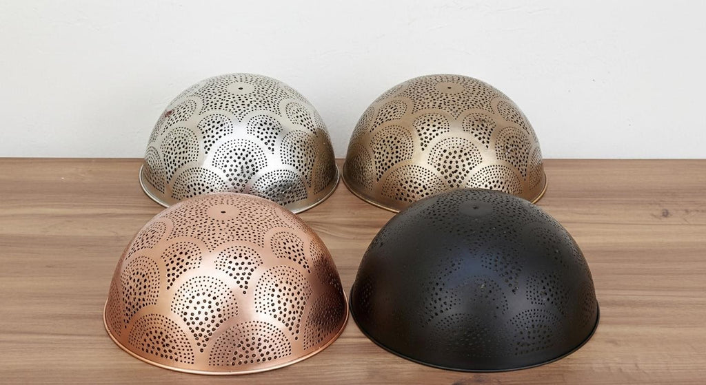 Handmade Moroccan Brass Ceiling Light: Geometric Wall Sconce
