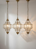 Handmade Moroccan Milk Glass Pendant Light ,Milky Glass Lighting ,Elegance Filigrain suspension light, White Glass Ceiling Chandelier