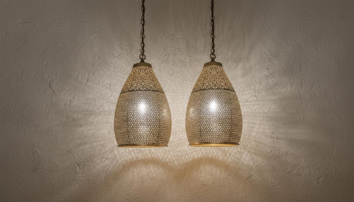 Moroccan brass ceiling lamp lighting ,Moroccan Boho Dome Pendant ,Light Fixture, Moroccan Lampshades  Decor Lighting
