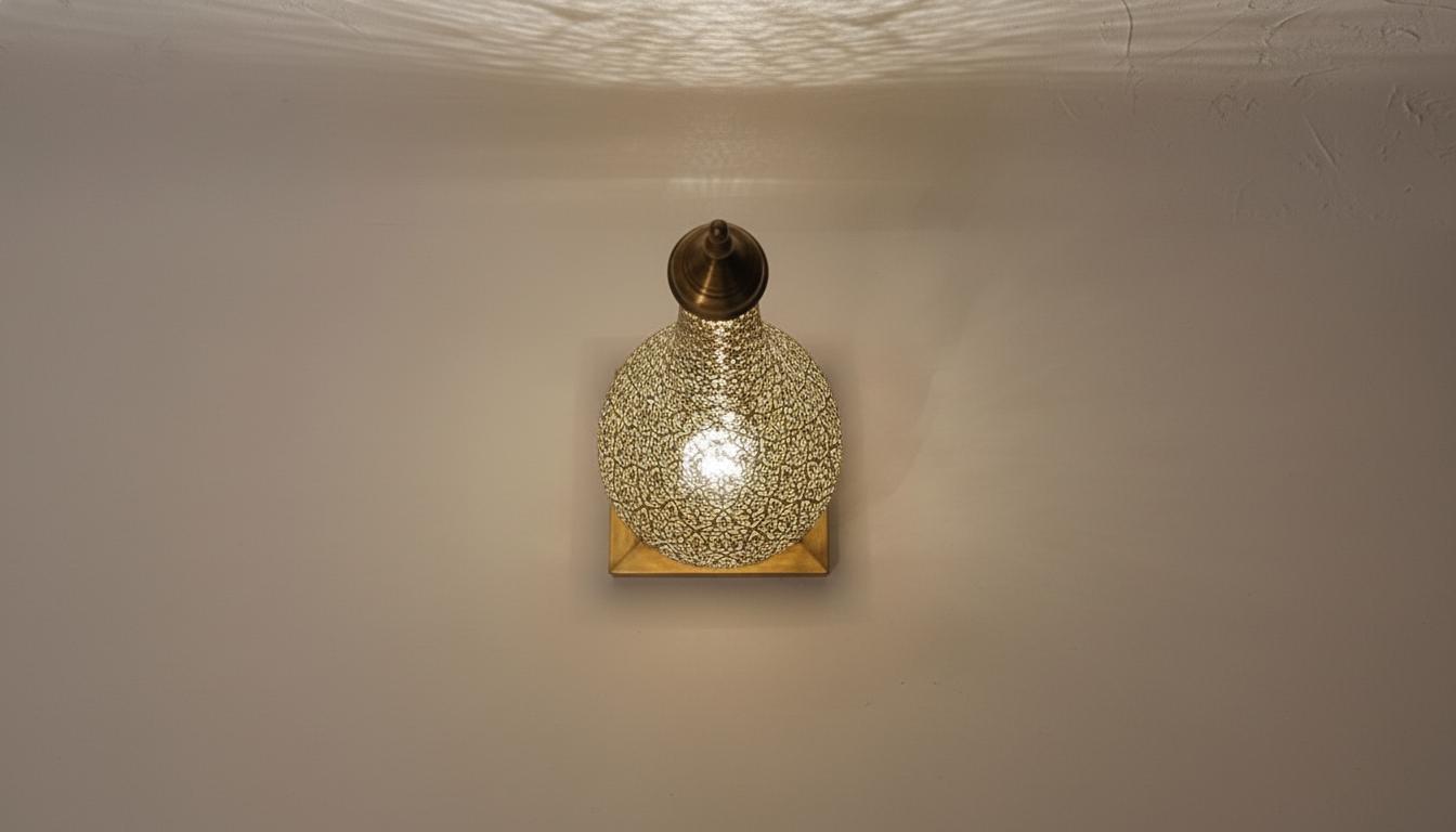 Handmade Brass Moroccan Floor Lamp , Handmade Moroccan Brass Lamp , Boho Ambient Lighting ,Decor Light Fixture