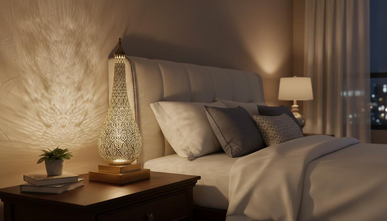 Handmade Brass Moroccan Floor Lamp , Handmade Moroccan Brass Lamp , Boho Ambient Lighting ,Decor Light Fixture