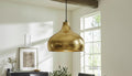 Handmade Copper Dome Pendant Lamp, Moroccan Industrial Lighting
