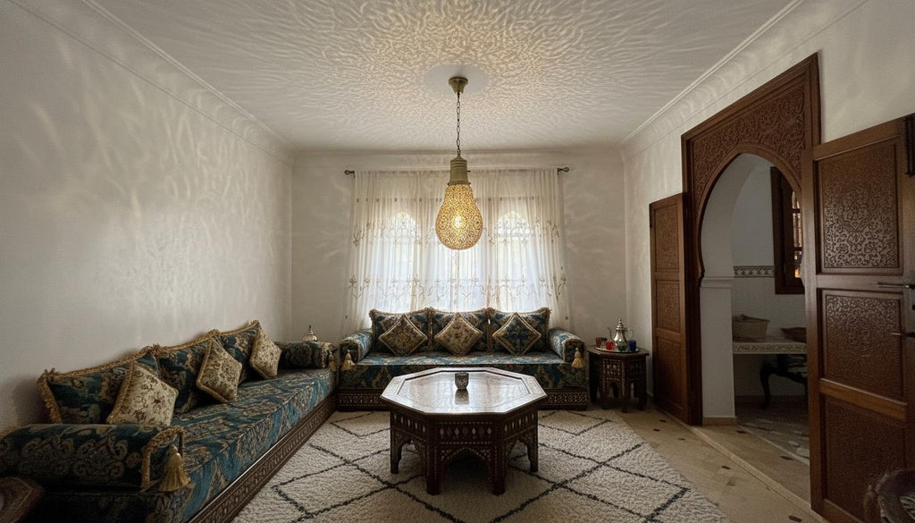 Moroccan Brass Pendant Light, Handmade Home Decor Lighting