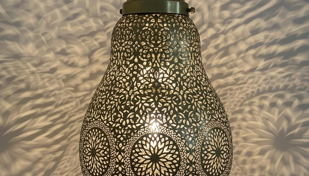 Moroccan Brass Pendant Light, Handmade Home Decor Lighting