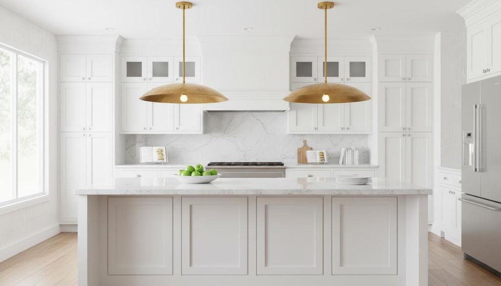 Handmade Hammered Brass Pendant Light: Gold Leaf Moroccan Dome