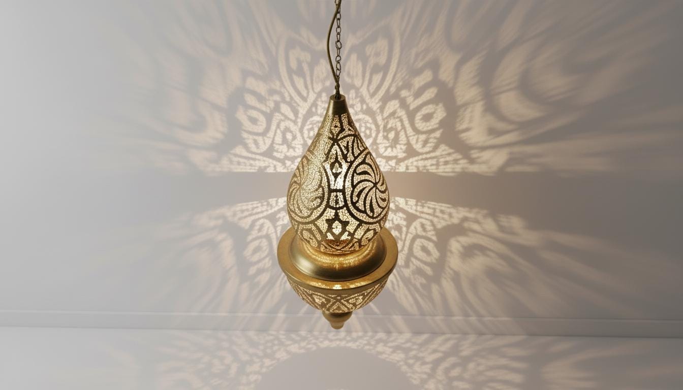 Brass pendant light, Moroccan Brass Pendant Light, Moroccan Light Fixtures, Pendant Lighting, Simple Moroccan pendant lamp  , pendant lamps