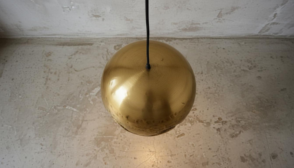 Handmade Moroccan Brass Dome Pendant – Hand Hammered Dome Lamp – Handmade Solid Brass Moroccan Ceiling Lamp, Farmhouse Lighting Fixture,